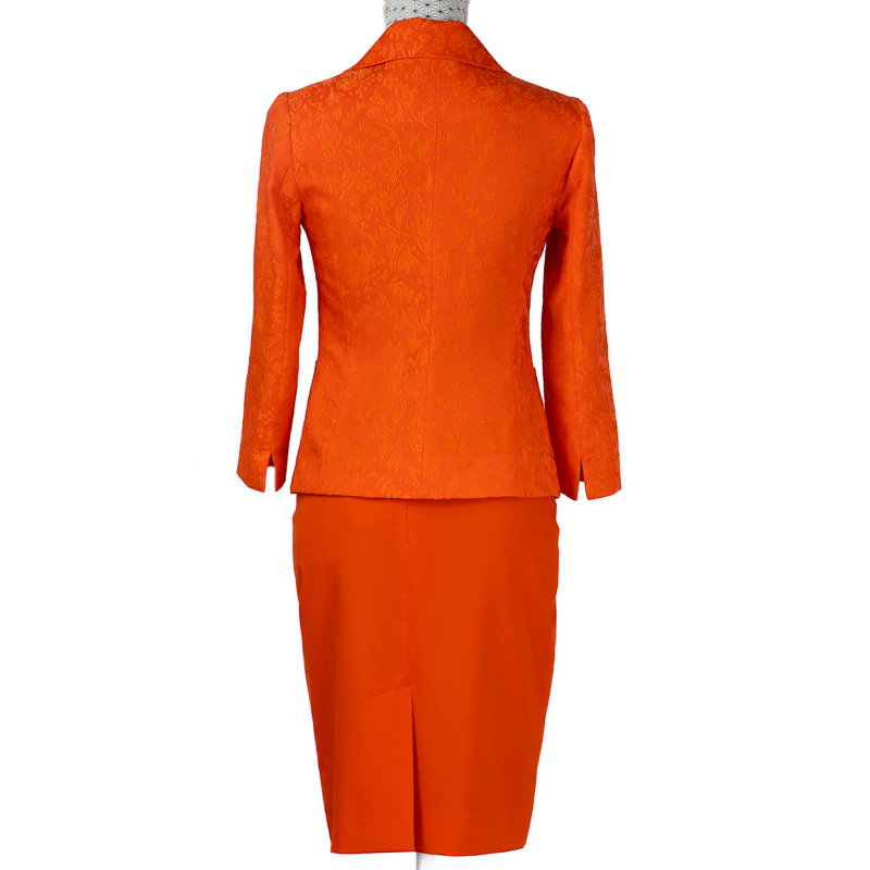 CBK Suit, Alipek Suit with 3/4 Sleeves - Orange