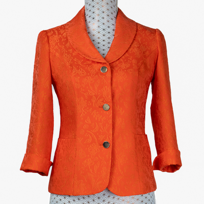 CBK Suit, Alipek Suit with 3/4 Sleeves - Orange