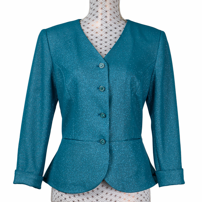 CBK Suit, Safak Bling Jacket - Turquoise