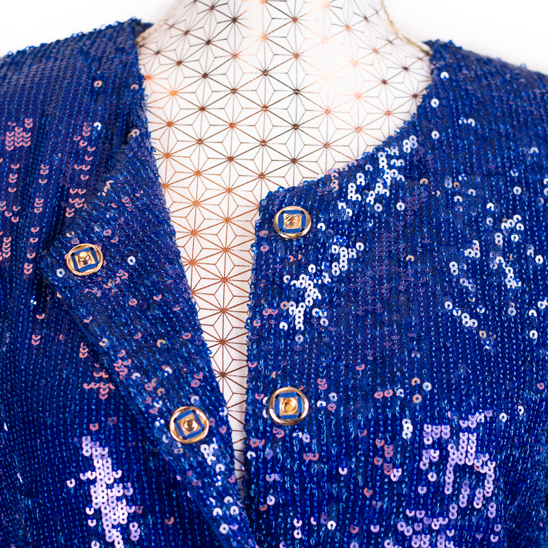 CBK Suit, Erva Sequin Jacket - Blue