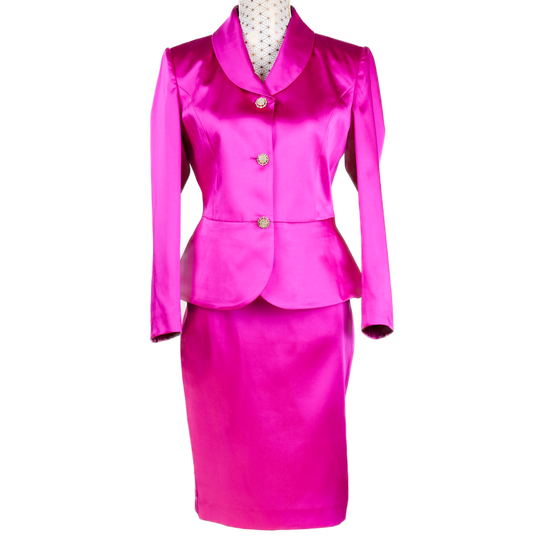 CBK Suit, Marco Satin Jakke - Pink