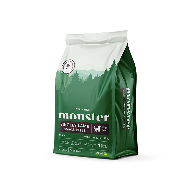 Monster Grain Free Singles Lamb, SMALL bites 2 kg