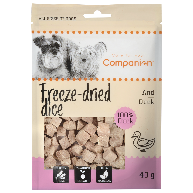 Companion freeze-dried dice - and 40g