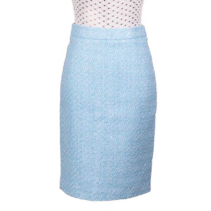 CBK Suit, New Chanel look Skirt - Light Blue